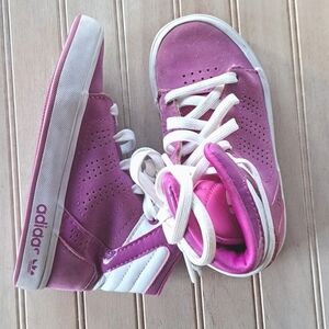 Adidas Ortholite High Top Little Girls Trendy Fushia Sporty Sneakers